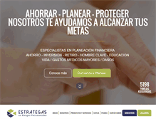 Tablet Screenshot of estrategaseguros.com